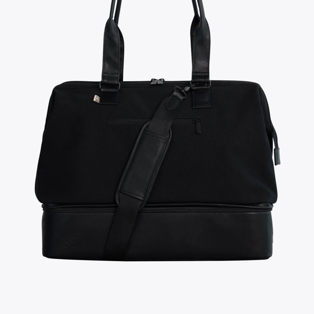 Weekender black beis bag
